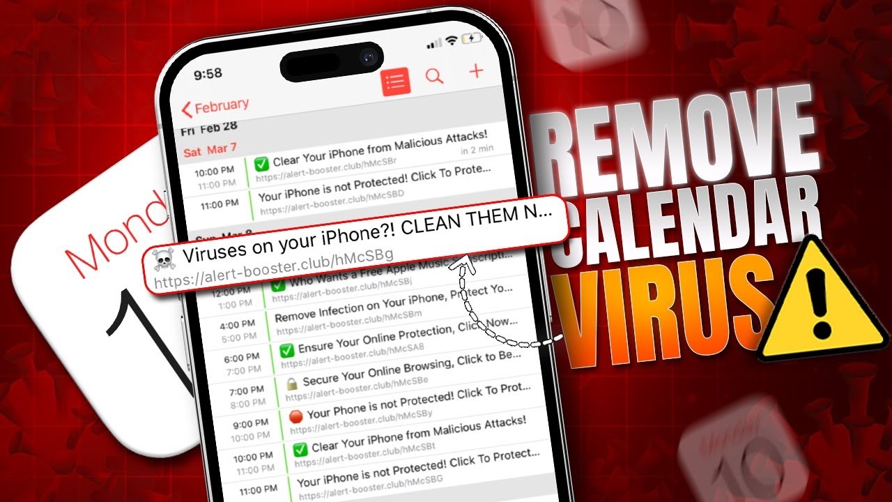 How To Remove Calendar Virus On IPhone Erase Calendar Virus From IOS Devices YouTube