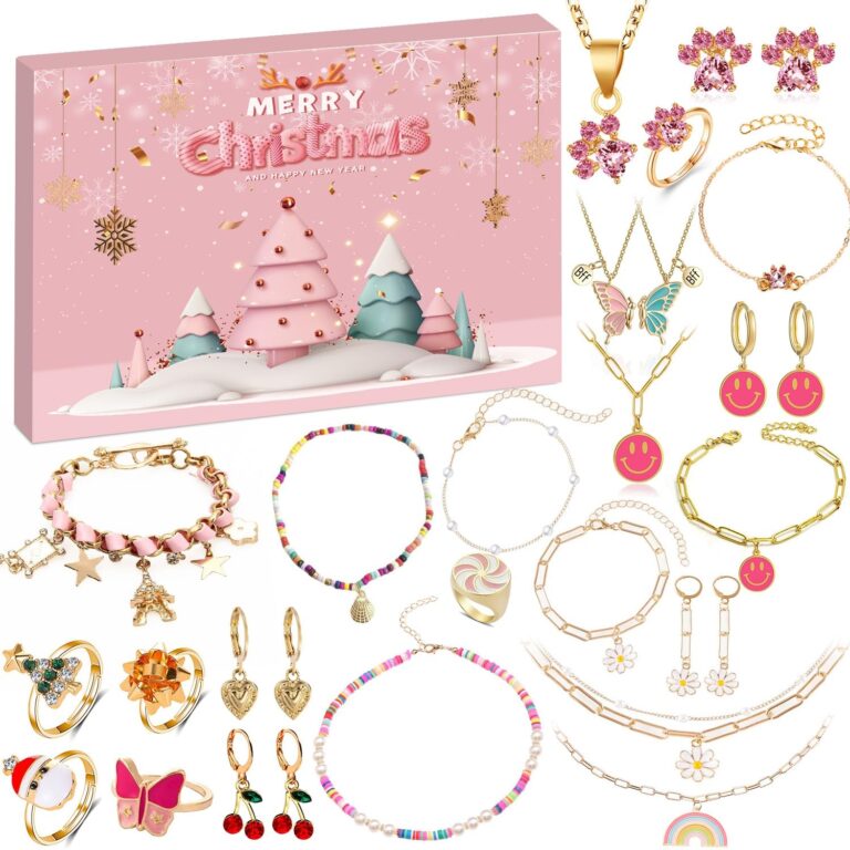 Humairc Calendrier De L Avent 2025 Bijoux Fille Calendrier De L Avent Enfant Calendrier Avent Fille Bracelets Bagues Boucles D Oreilles Collier Calendrier Bijoux Pour Ni ces Petite Amie S urs Amazon fr Jeux Et