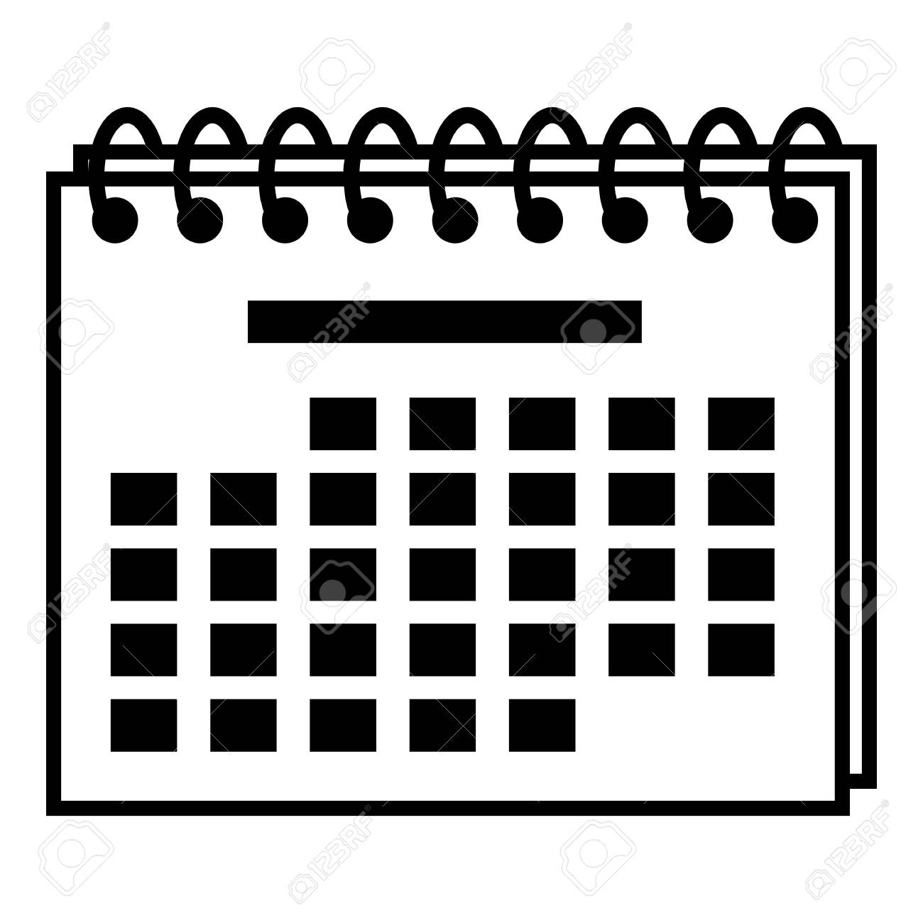 Ic ne De Calendrier De L ann e Illustration Simple D ic ne De Vecteur Calendrier Ann e Pour Le Web Clip Art Libres De Droits Svg Vecteurs Et Illustration Image 94484416