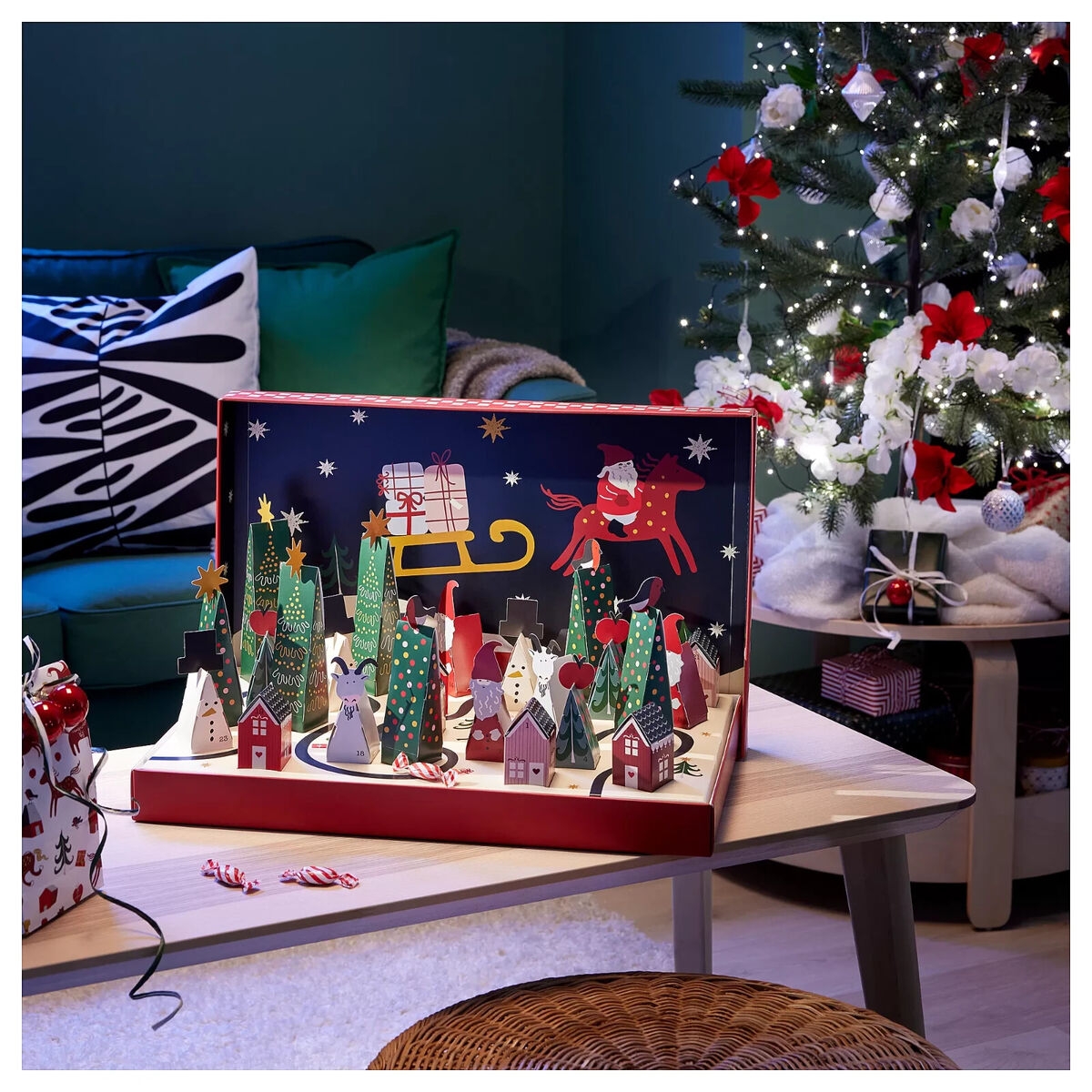 IKEA VINTERFINT Advent Calendar Countdown To Christmas Toys Gift 24 Paper Boxes EBay