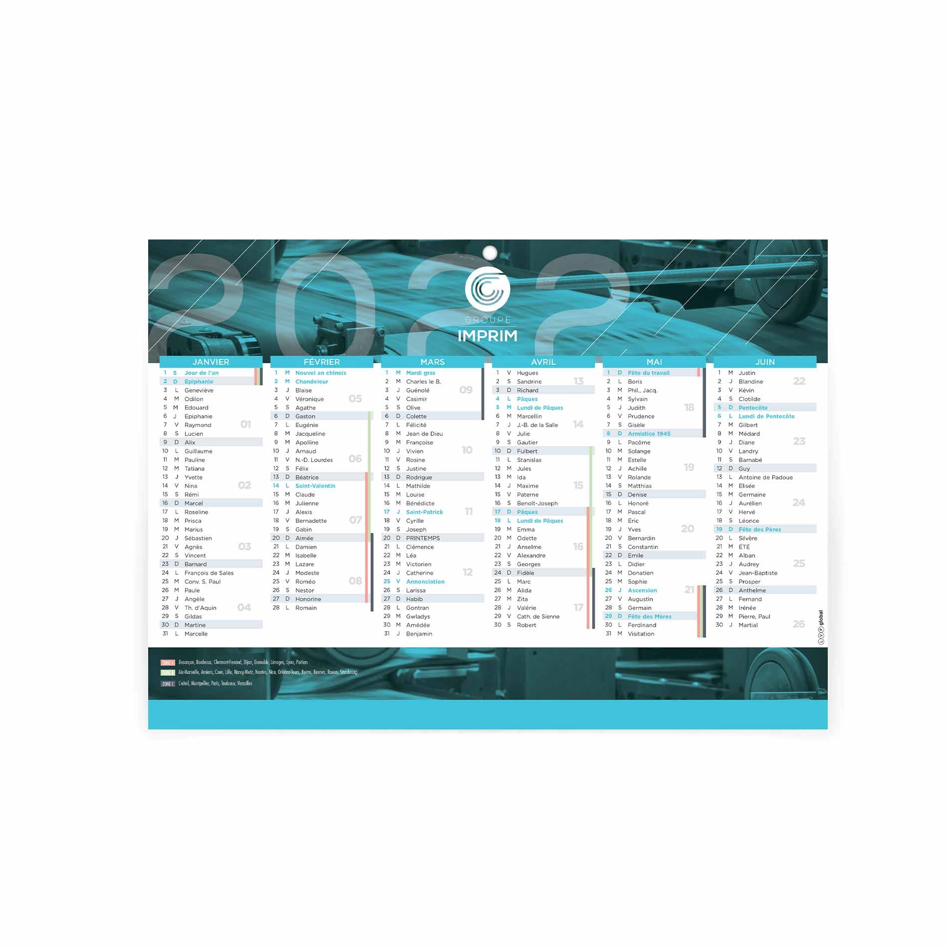 imprimer des calendriers personnalisés