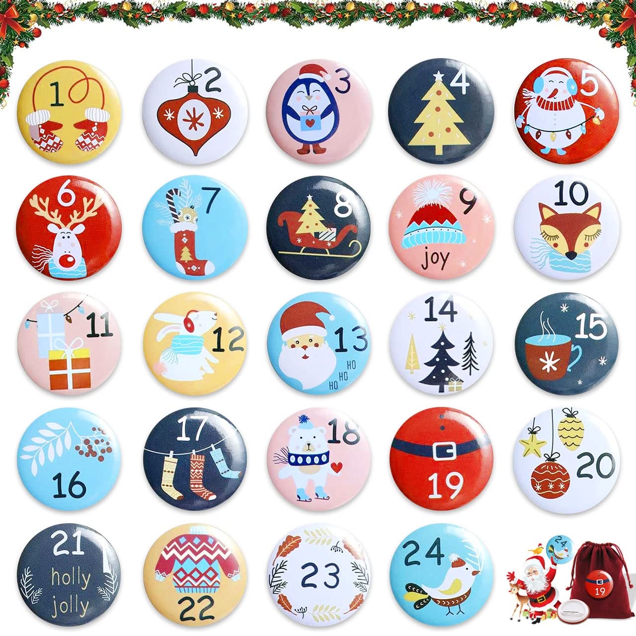 numero calendrier de l avent a imprimer