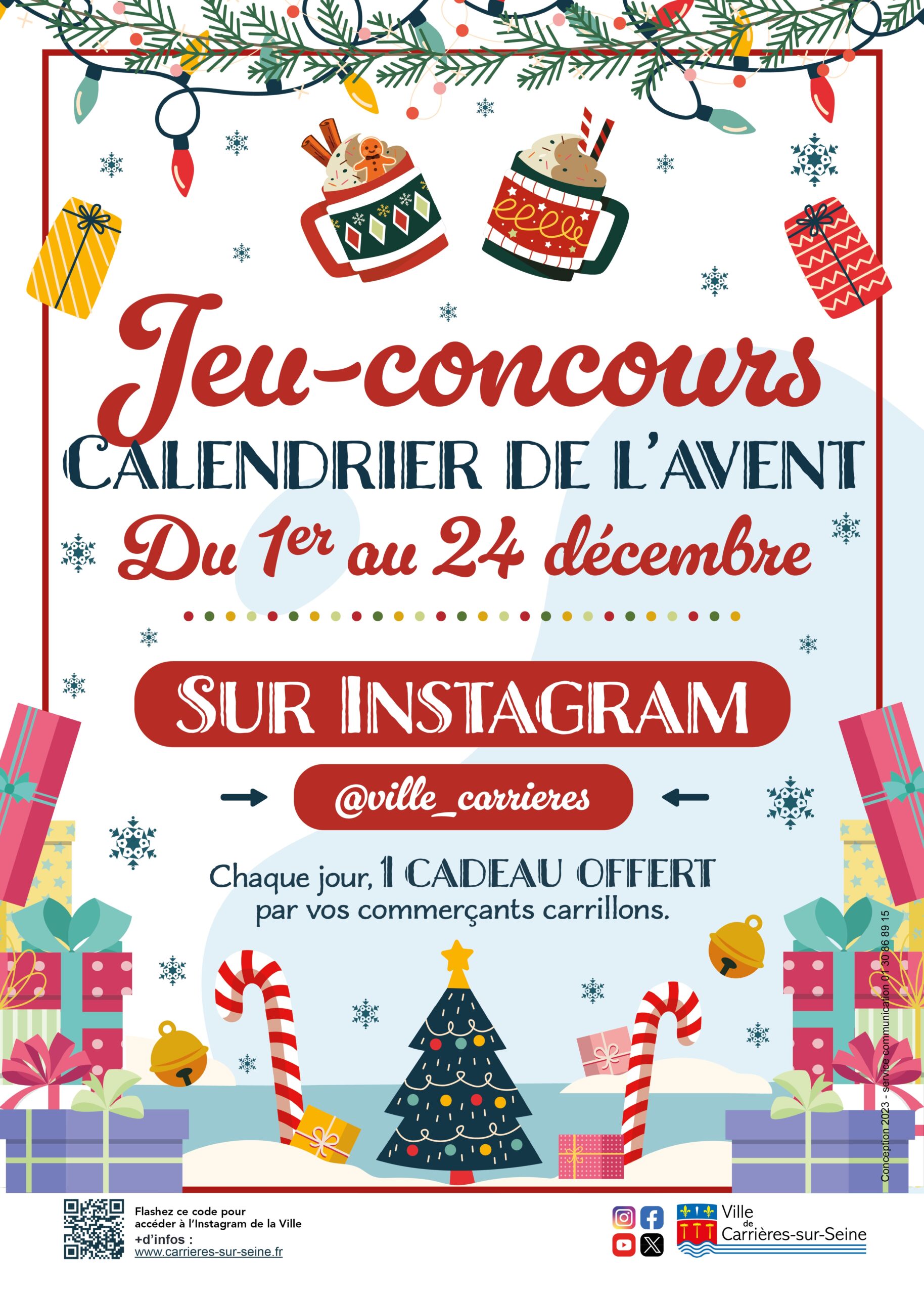Jeu concours Calendrier De L Avent Ville De Carri res sur Seine