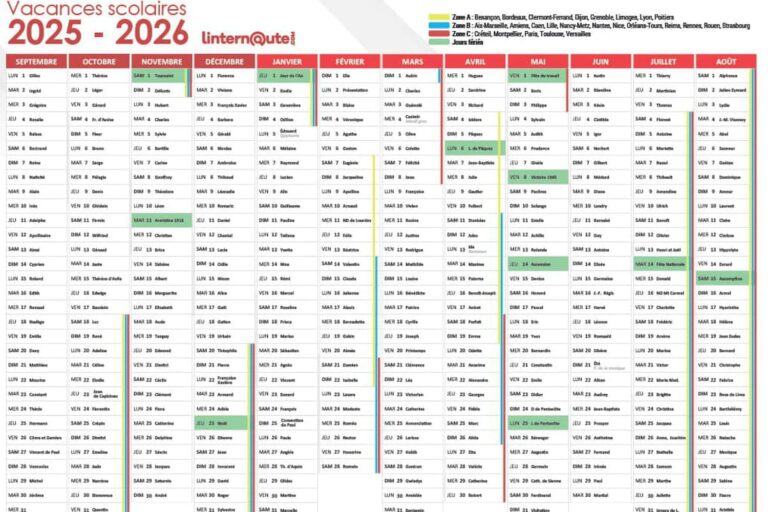 Jours F ri s 2025 2026 Date Du Prochain Et Calendrier T l charger
