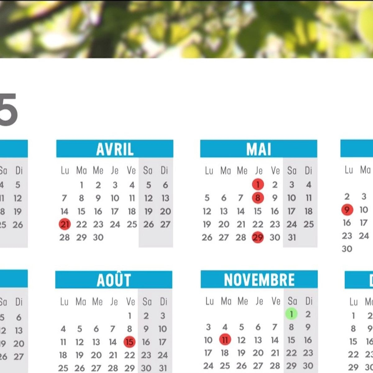 Jours F ri s En 2025 Le Calendrier Est D j Pr t