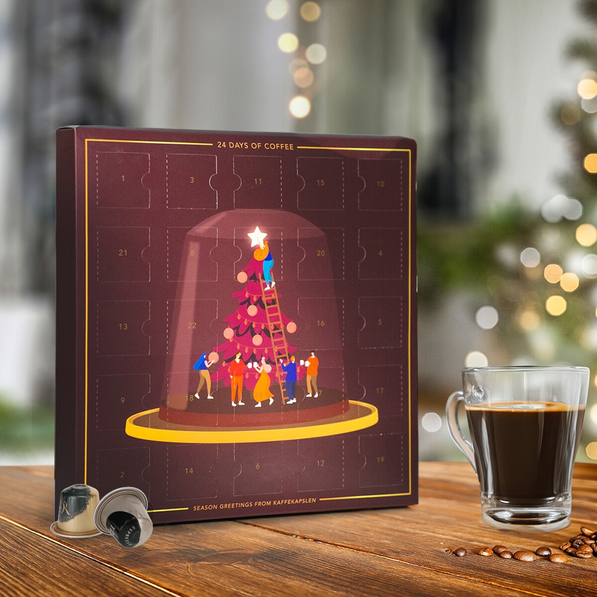 Kaffekapslen Calendrier De L Avent Avec Capsules Pour Nespresso 