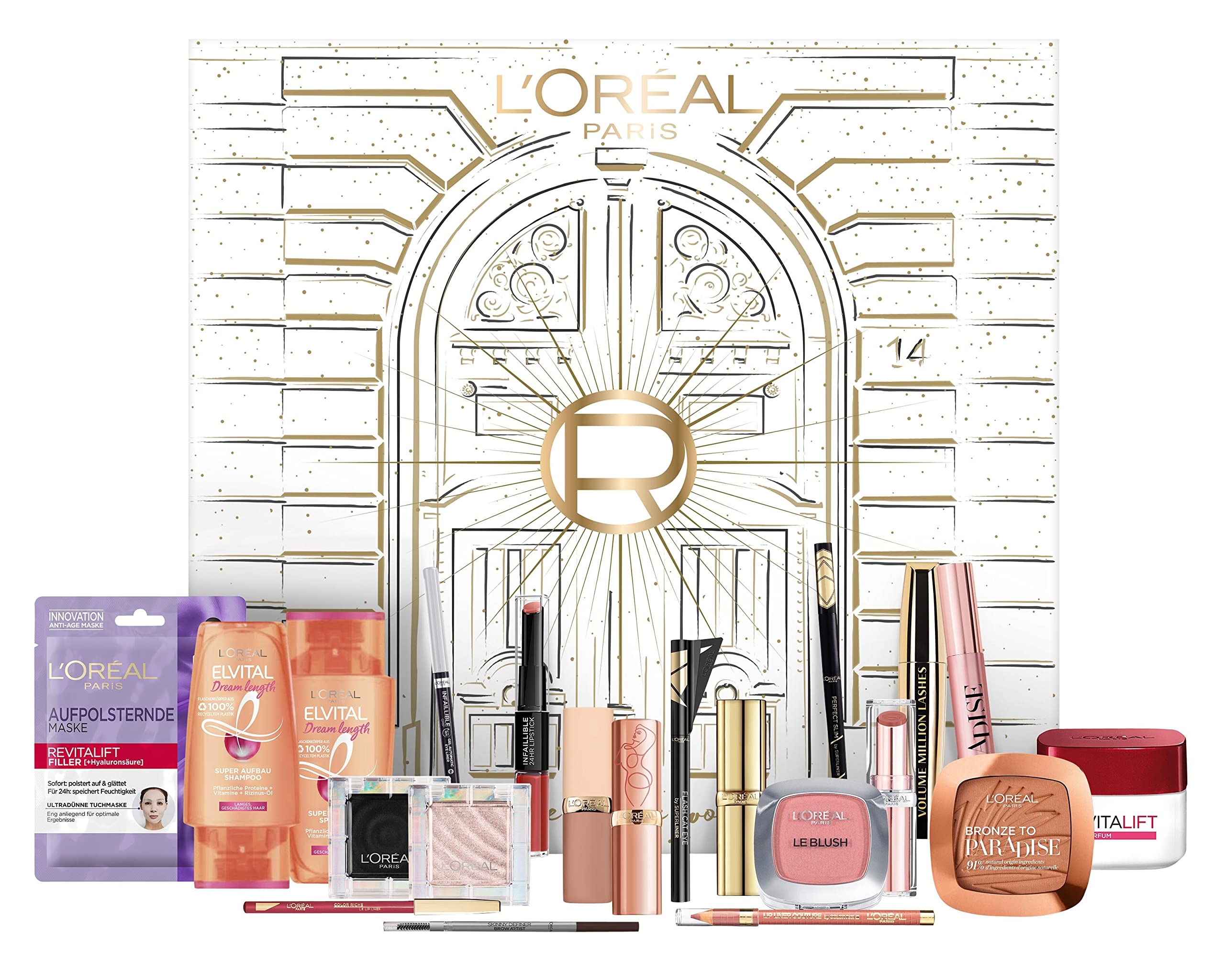 L Or al Paris Calendrier De L Avent 2022 Avec Diff rents Produits Cosm tiques Derri re 24 Portes Un Nouveau Produit De Beaut Pour No l 1 Pi ce Amazon fr Beaut Et Parfum