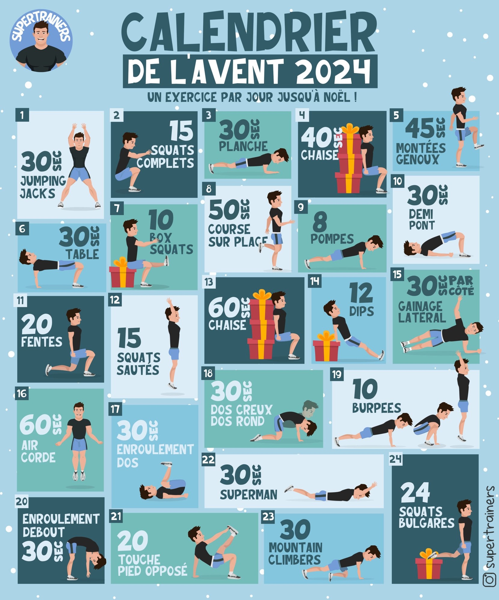 Le Calendrier De L avent Sportif Supertrainers