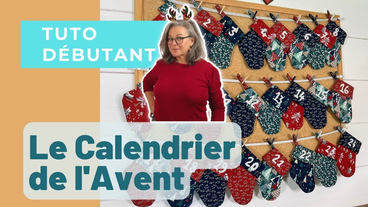 tuto calendrier de l'avent en tissu
