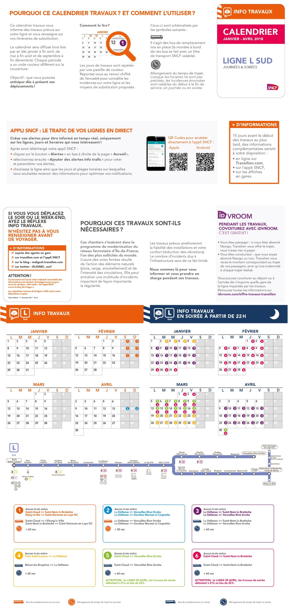 Les Calendriers Quadrimestriels Travaux De Janvier Avril 2018