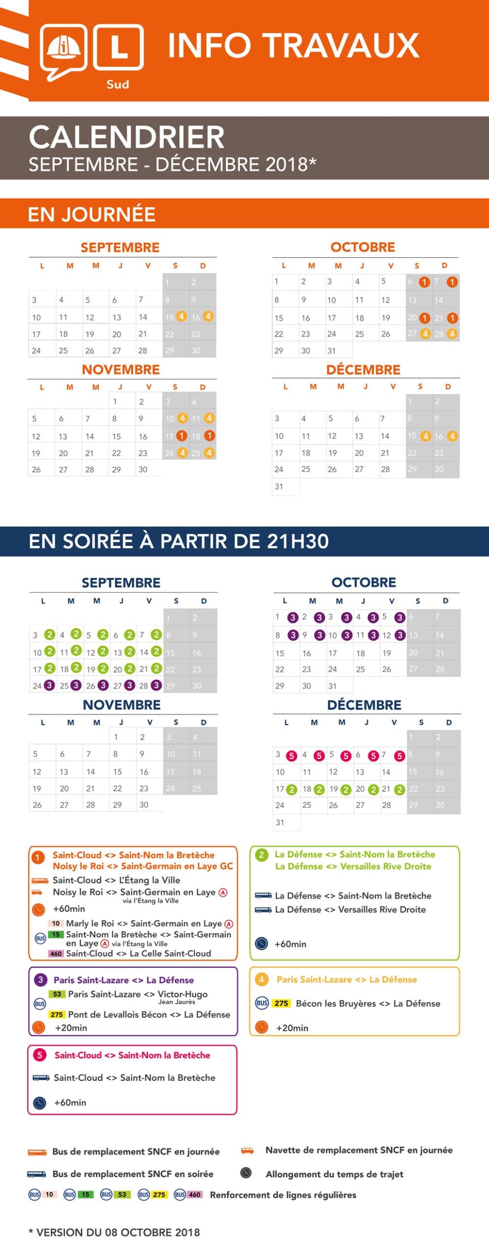Les Calendriers Quadrimestriels Travaux De Septembre D cembre 2018