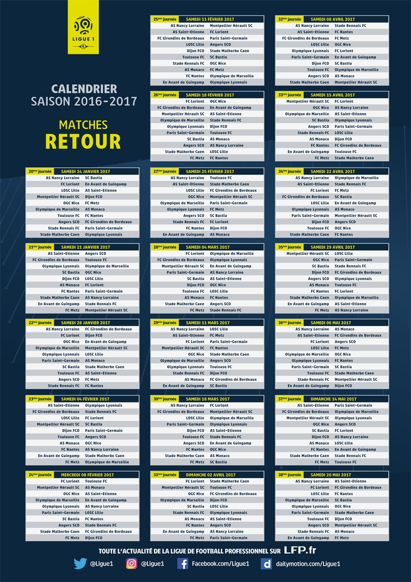 Ligue 1 Voici Le Calendrier Des Matchs Et Le Ballon Officiel Adidas De La Saison 2016 2017 Sport Buzz Business