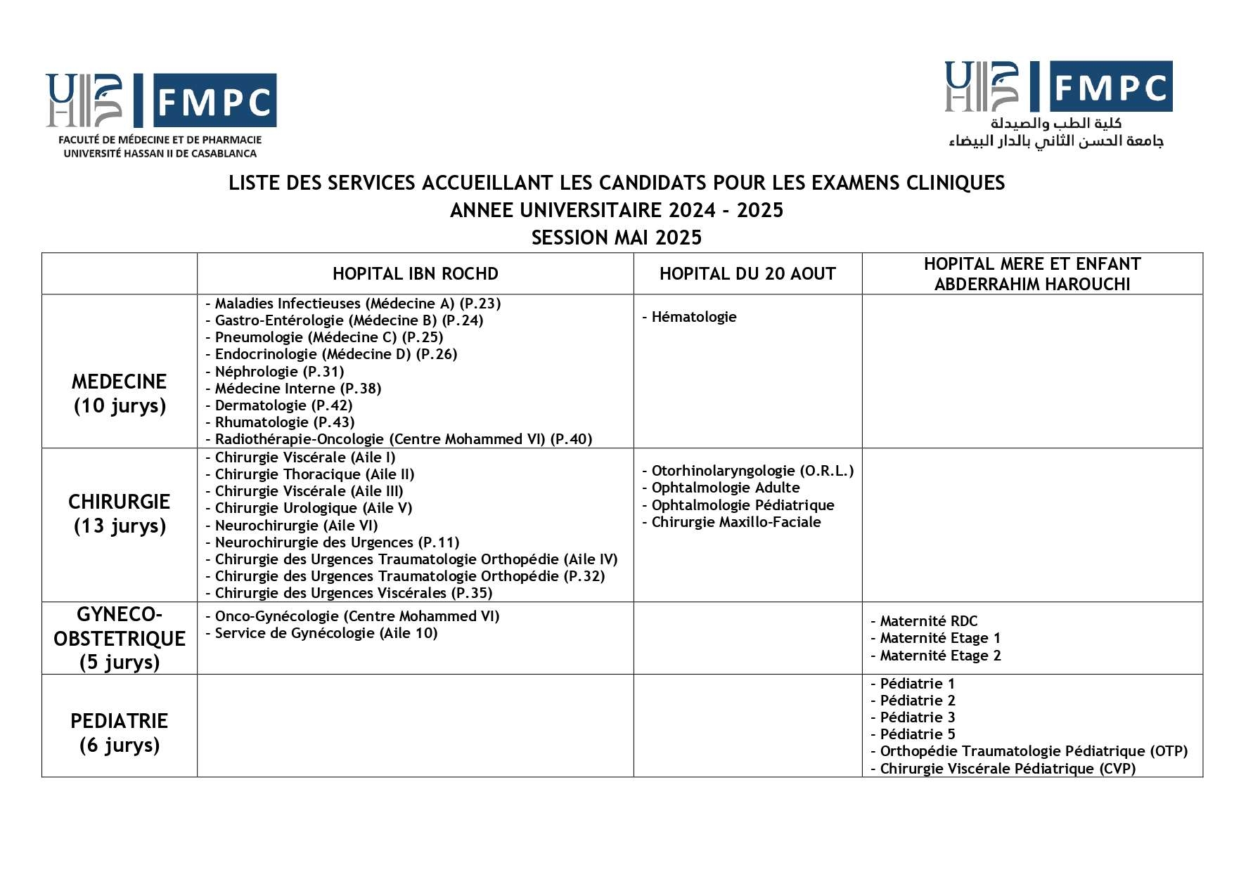 assas examens calendrier