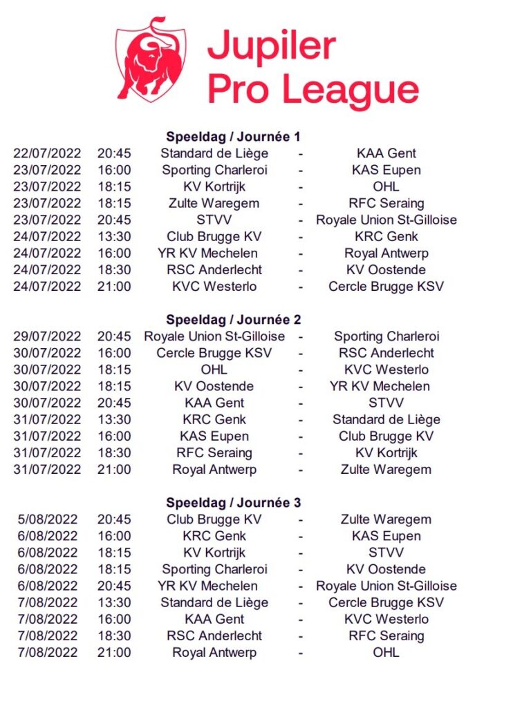 Ma Pro League X Le Calendrier Complet De La JPL Pour La Saison 2022 2023 1 2 Https t co nN4JhLPDiT X