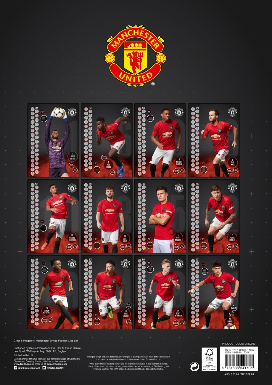 calendrier manchester united