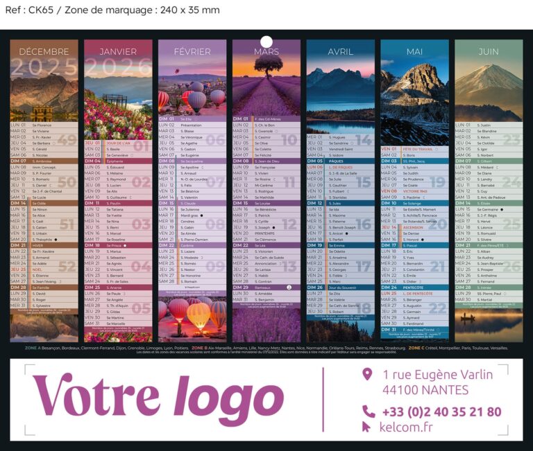 Mini Calendrier Personnalis Calendrier Personnalis KelCom