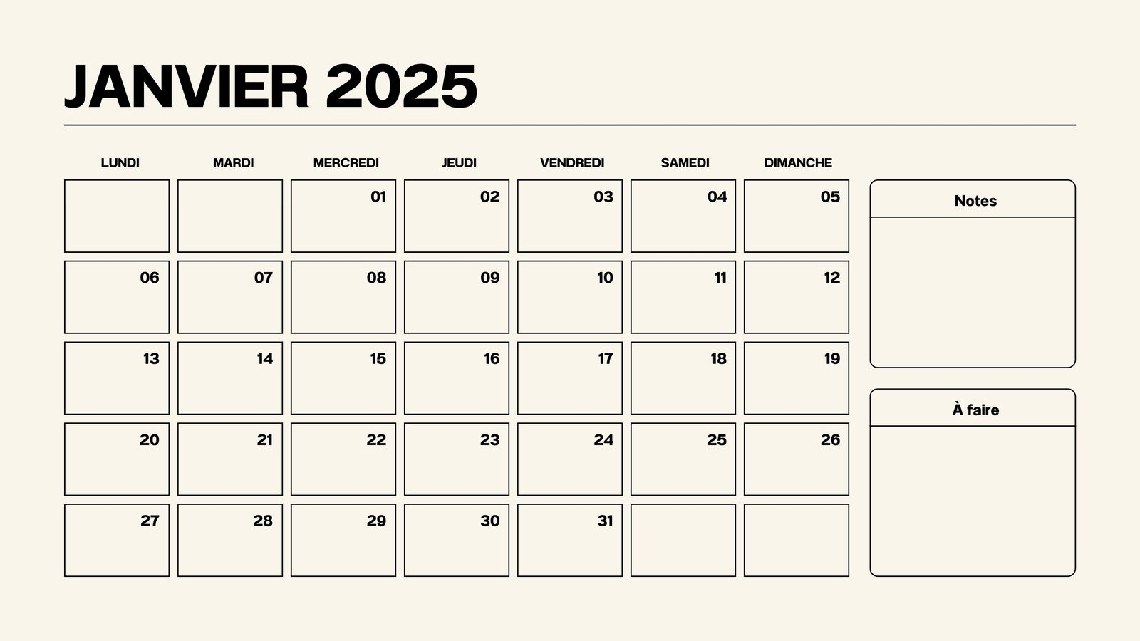 Mod les De Calendrier 2025 Gratuits Imprimer Et Remplir Canva