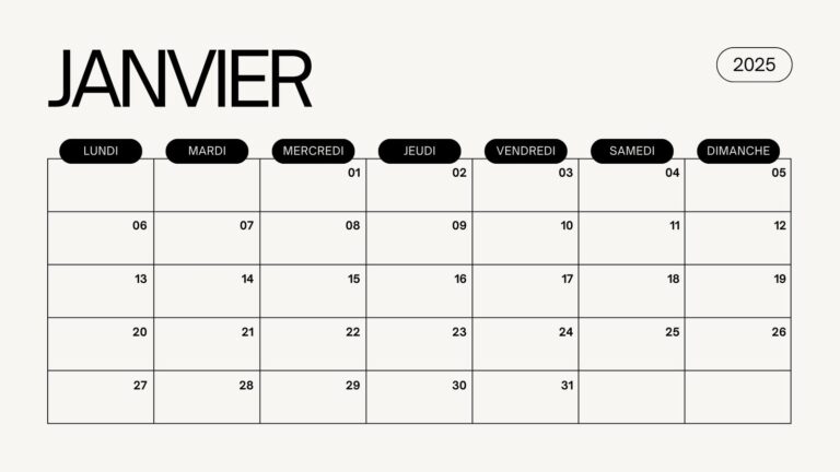Mod les De Calendrier 2025 Gratuits Imprimer Et Remplir Canva