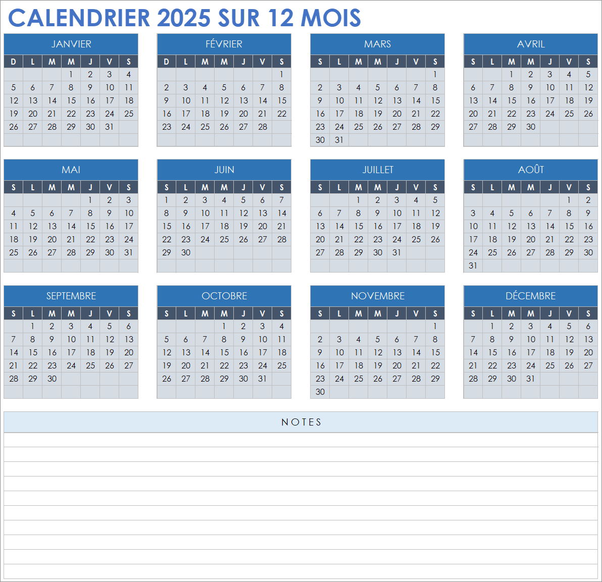 Mod les De Calendrier Excel Gratuits