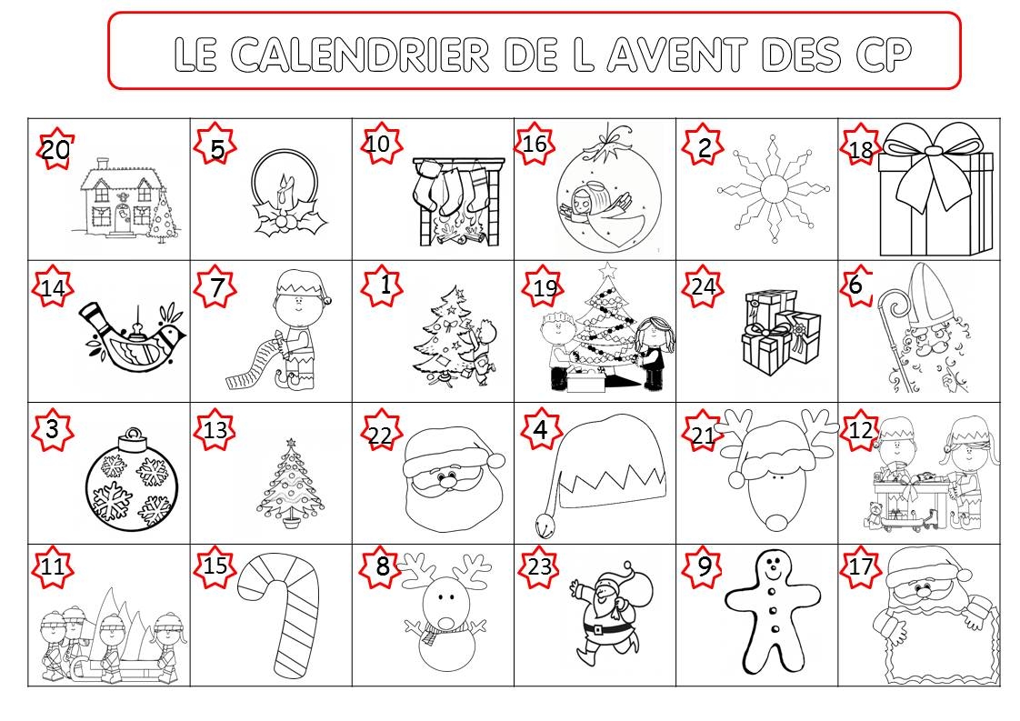 MON CALENDRIER DE L AVENT LA CLASSE DE CORINNE