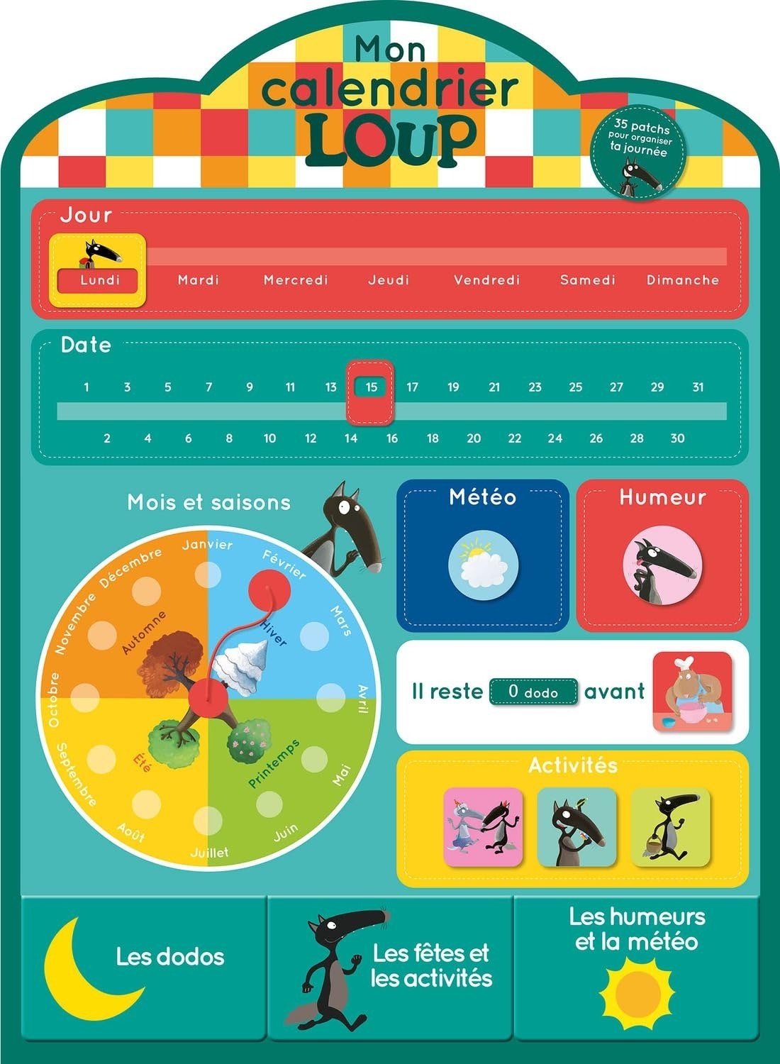 Mon Calendrier En Tissu Loup Livres Pour Enfants D s 3 Ans Cultura