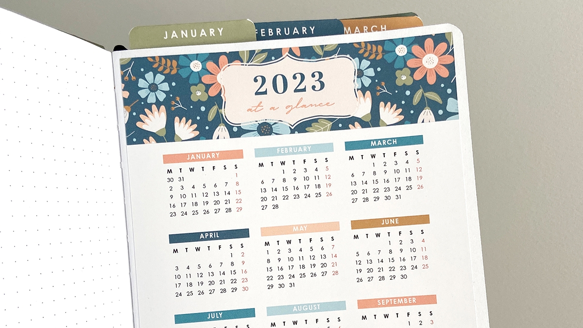 calendrier bullet journal