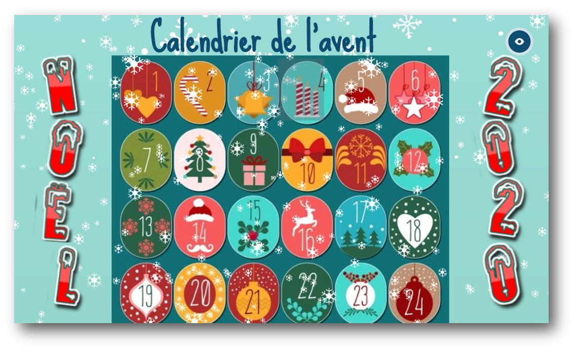 No l Calendrier De L Avent Interactif Avec Genially MS GS CP Mes Tresses D Z colles