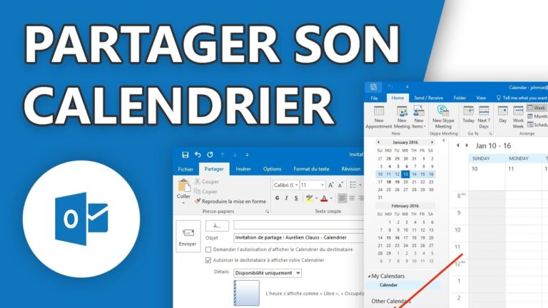 Outlook Online Partager Son Calendrier YouTube
