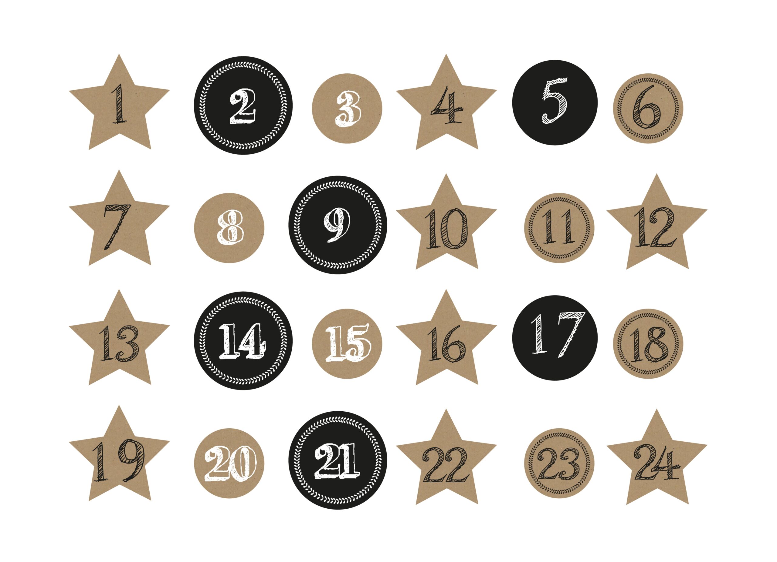 Printable Et DIY Un Calendrier De L Avent La Vie En Plus Joli
