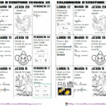 PRODUCTION ECRIT CP Le Calendrier D criture Chez Maliluno