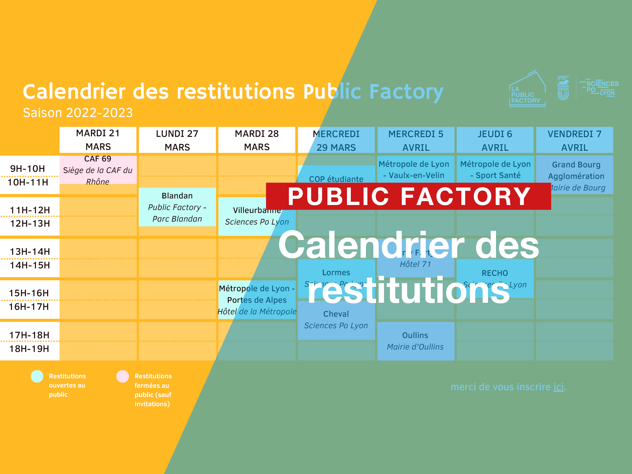 Public Factory Calendrier Des Restitutions Sciences Po Lyon