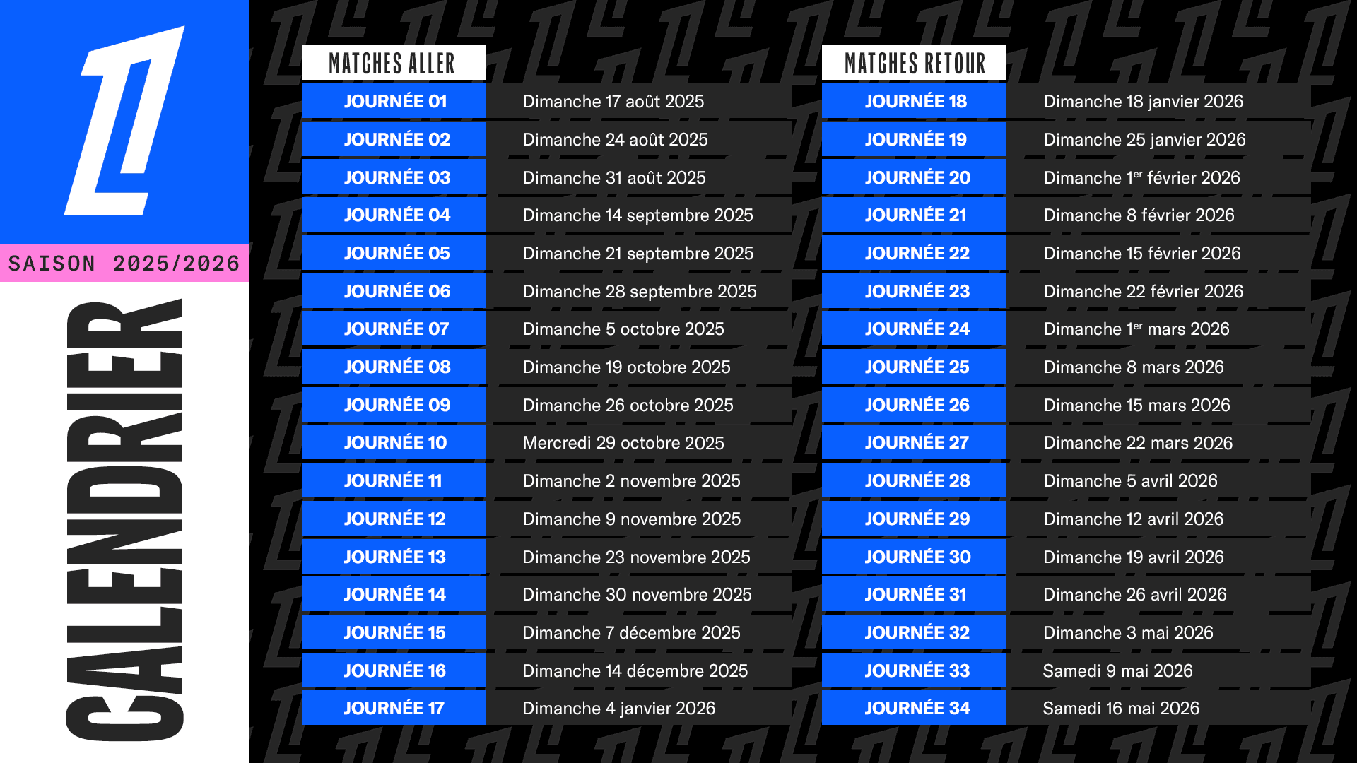 PUBLICATION DU CALENDRIER G N RAL DE LA LIGUE 1 MCDONALD S POUR LA SAISON 2025 2026 LFP Ligue De Football Professionnel