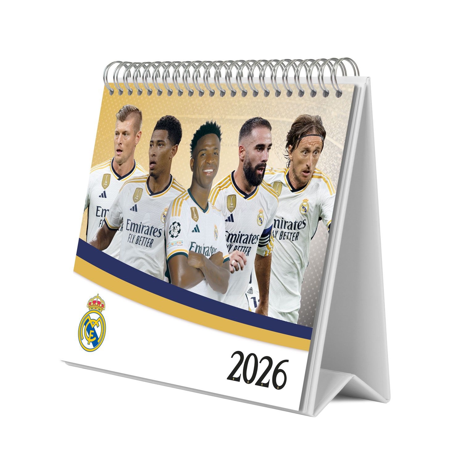 REAL MADRID 2025 2026 Desk Calendar Preorder Merchoid International