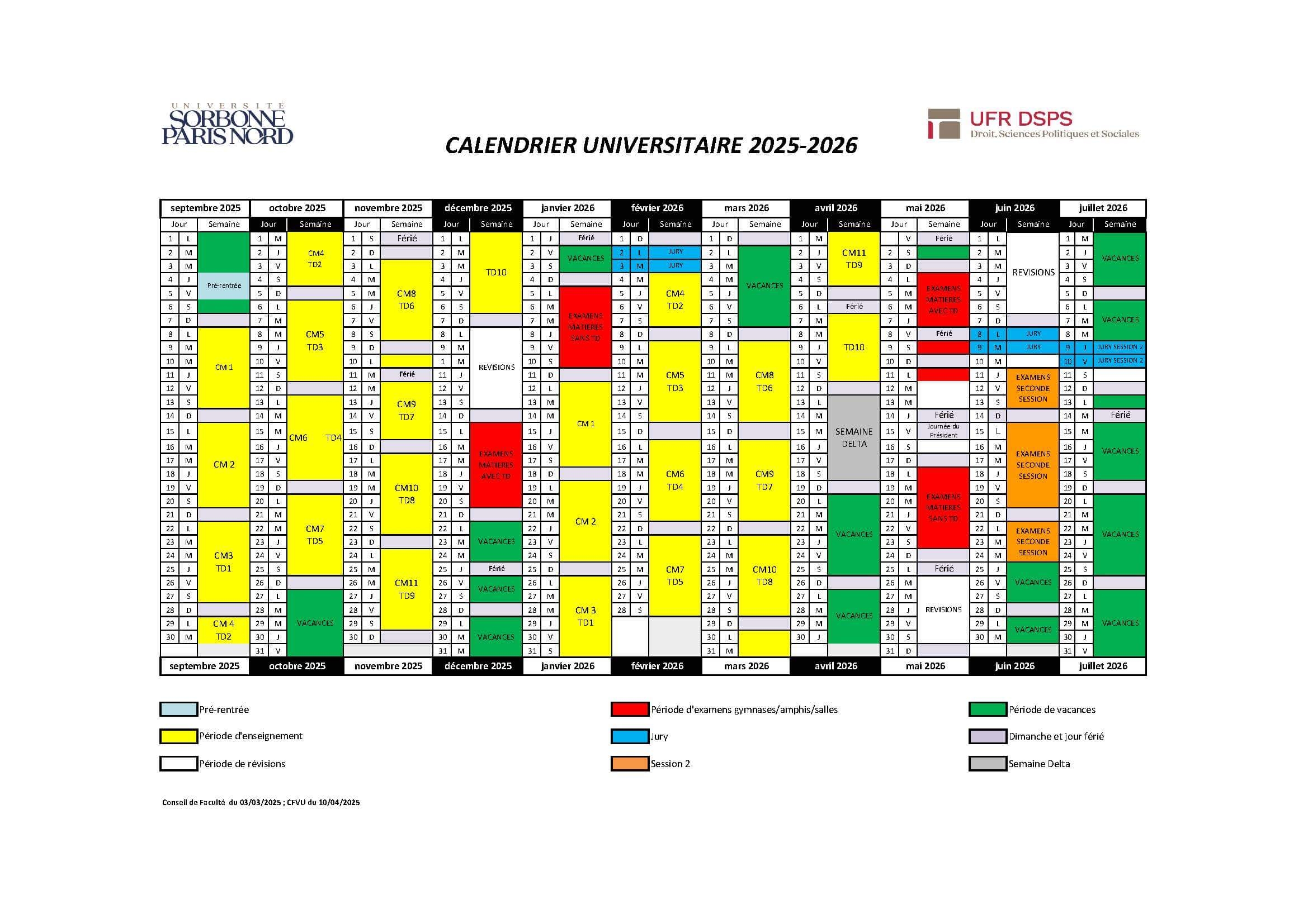 Rentr e Universitaire 2025 2026 DSPS
