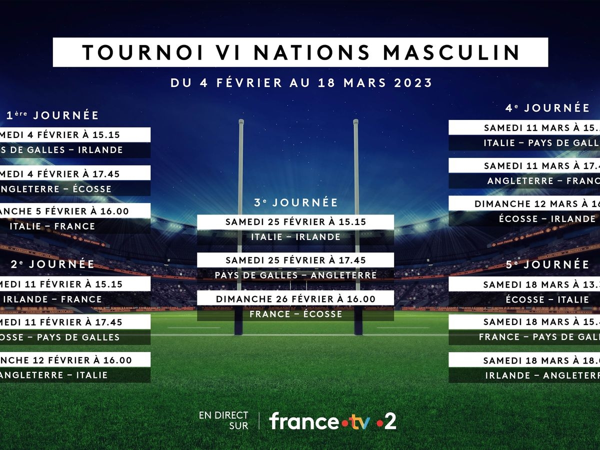 Six Nations 2023 T l chargez Les Calendriers Complets Avec Tous Les Matchs Des XV De France Masculin Et F minin