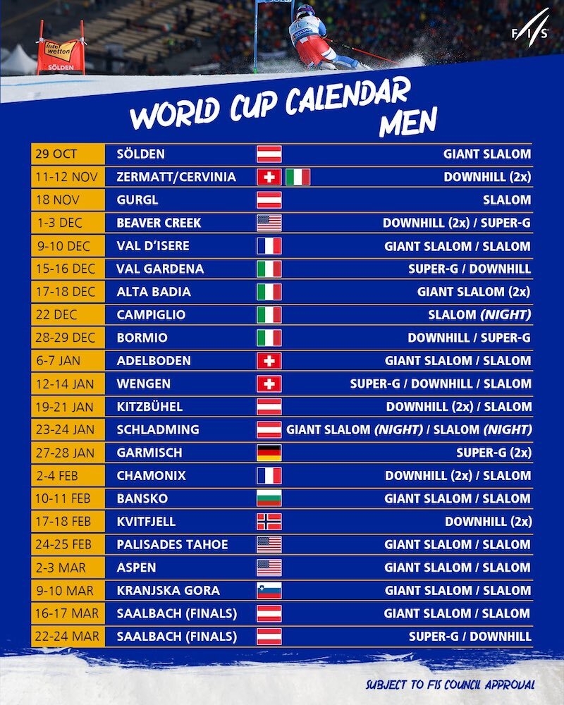 Ski Alpin Le Calendrier De La Coupe Du Monde Hommes 2024 Sports Infos Ski Biathlon Ski Alpin Le Calendrier De La Coupe Du Monde Hommes 2024 Sports Infos Ski Biathlon