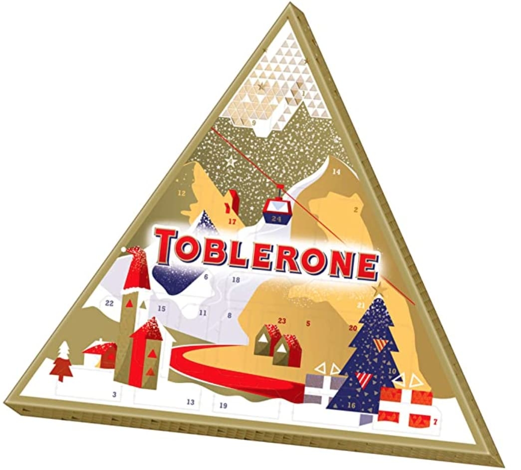Toblerone Calendrier De L Avent 200 G Assortiment De Chocolats Suisses Livr Avec Un Chapeau De No l Amazon fr Epicerie