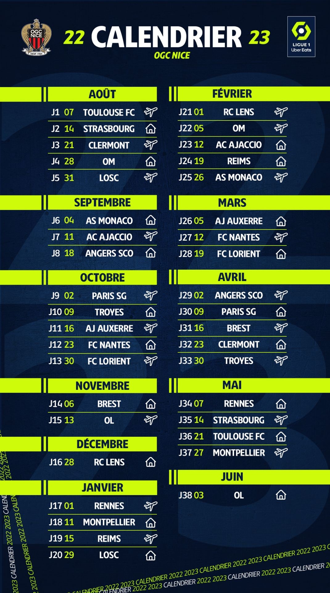 ligue europa calendrier