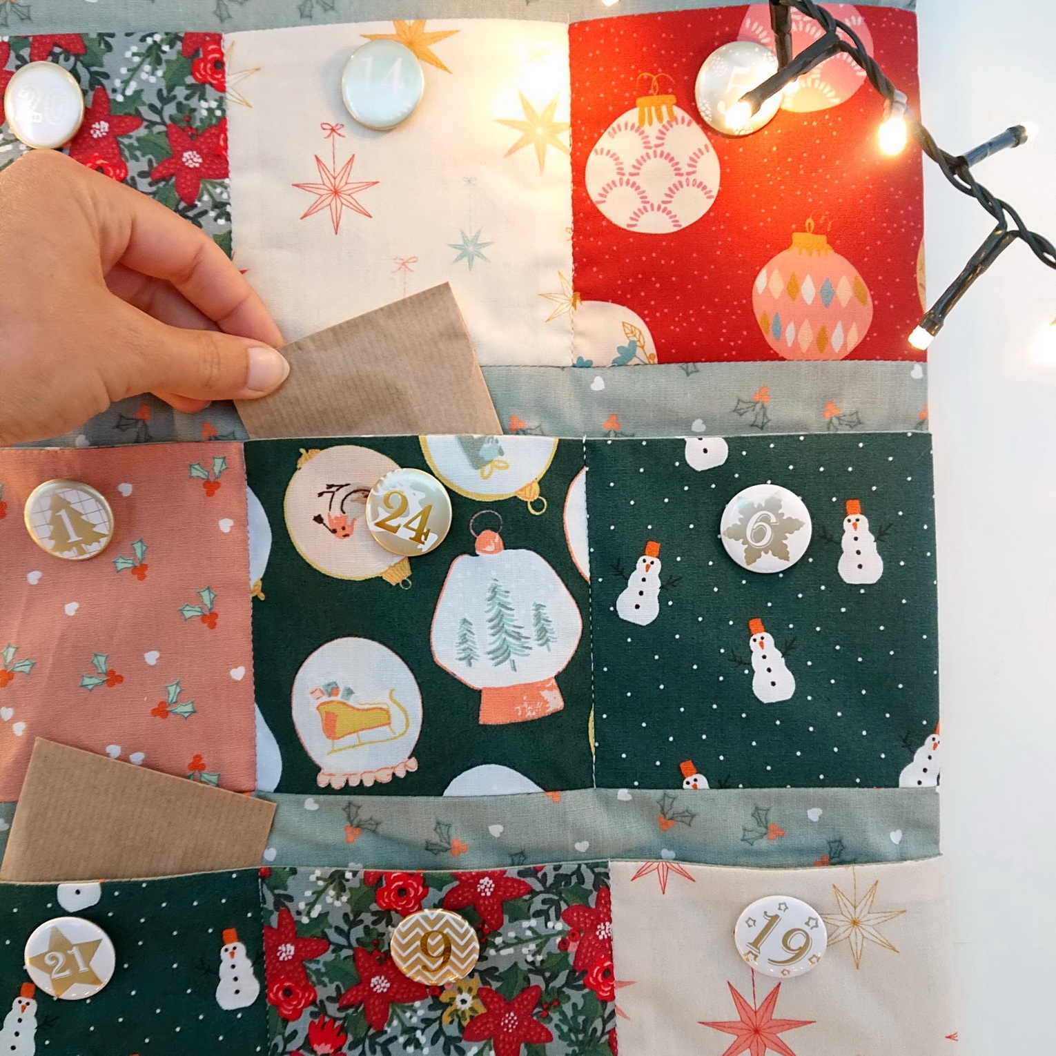 Tuto Gratuit Le Calendrier De L Avent En Tissu