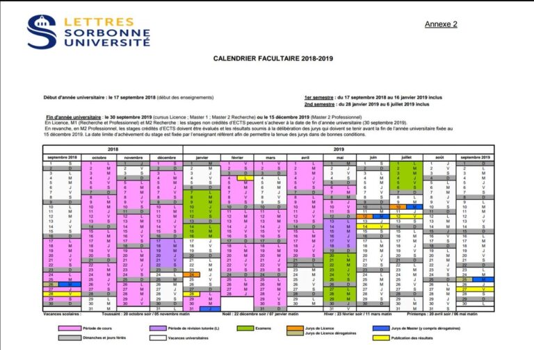 UNEF Sorbonne Universit On X Voici Le Calendrier Universitaire De La Facult Des Lettres Pour La Rentr e 2018 2019 Les Inscriptions Administratives Se D rouleront Entre Du 9 Juillet Au 20 Juillet Puis