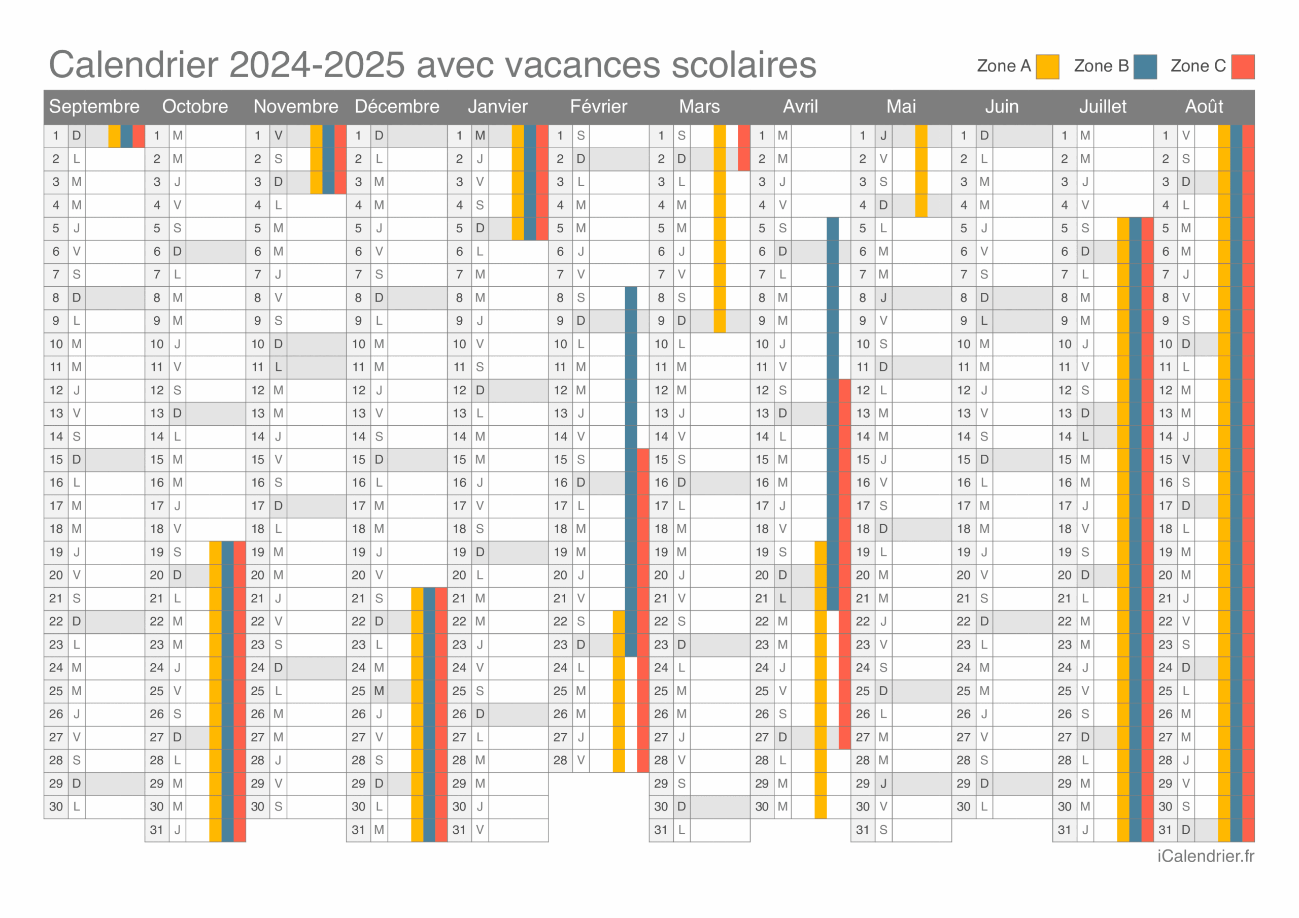 Vacances Scolaires 2024 2025 Dates Et Calendrier