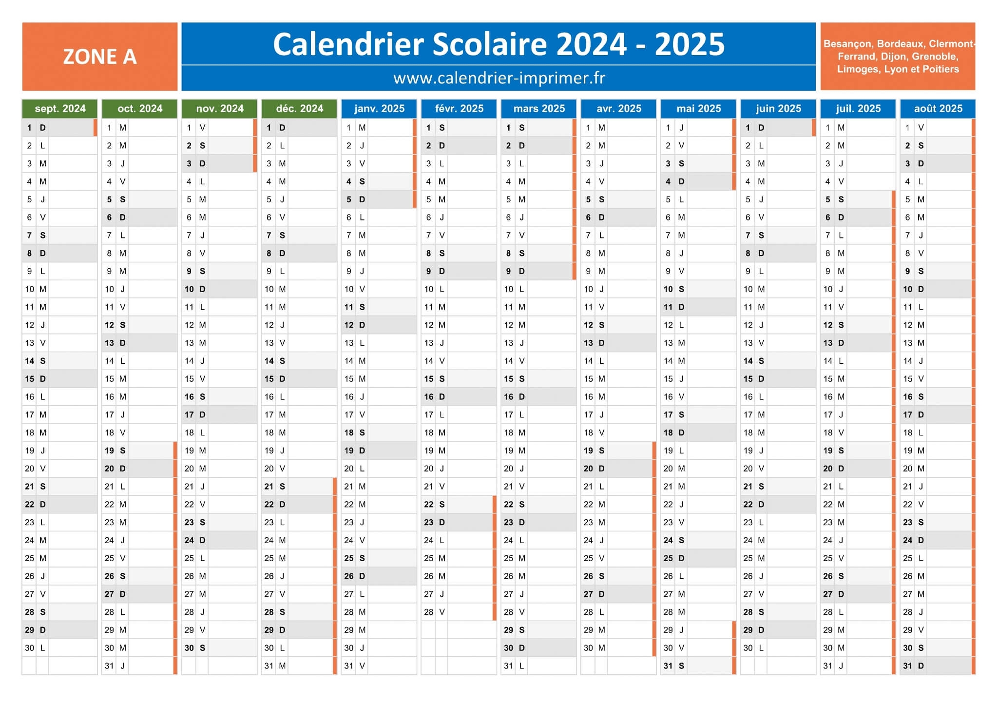 Vacances Scolaires 2024 2025 De La Zone A