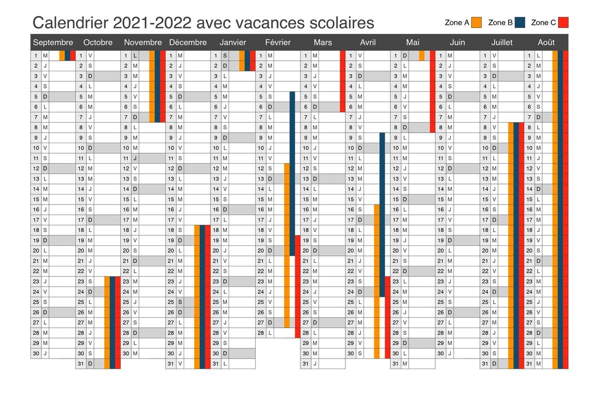 Vacances Scolaires D couvrez Le Calendrier Officiel 2021 2022