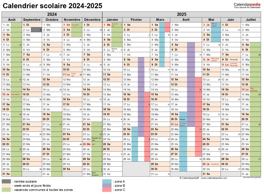 Vie Quotidienne Voici Le Calendrier Des Vacances Scolaires Des Trois Prochaines Ann es