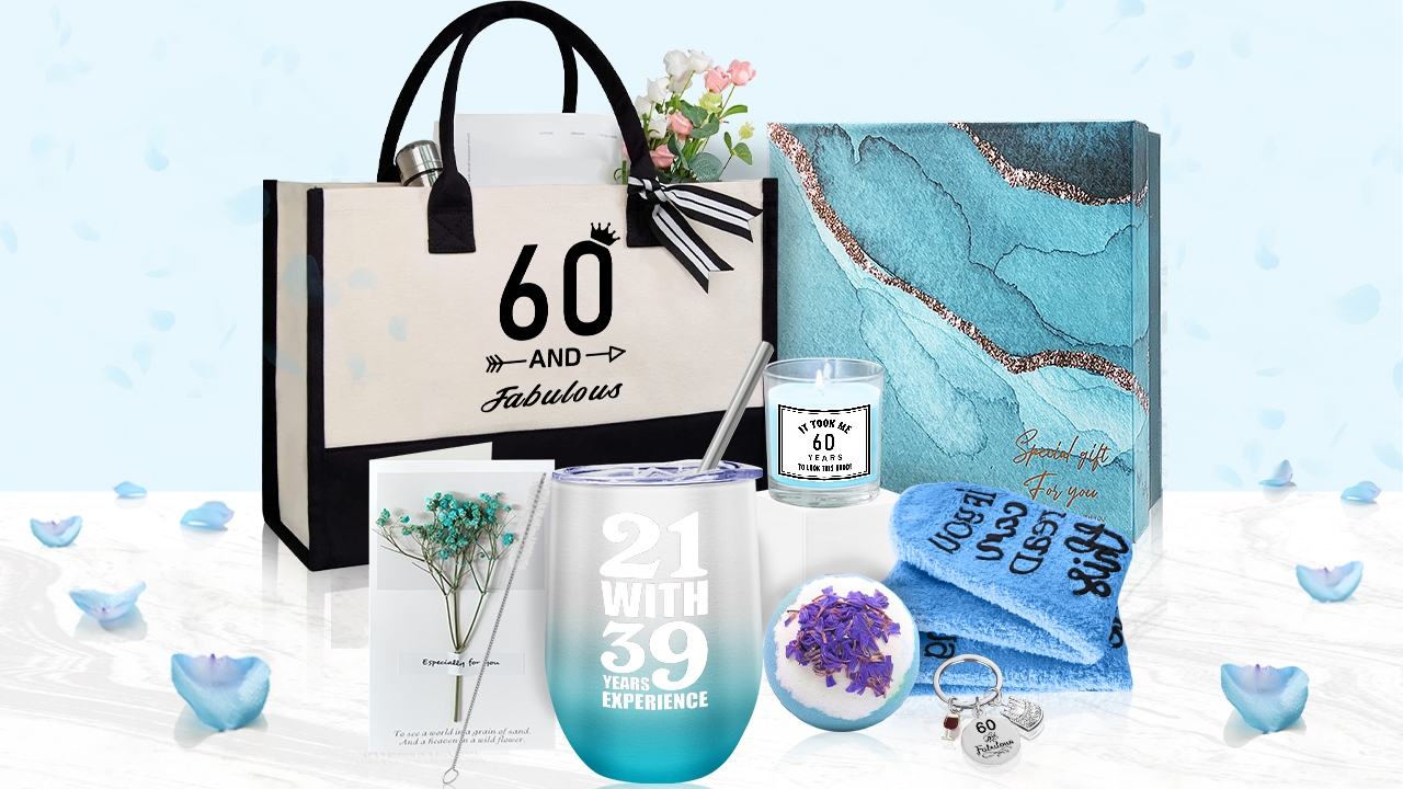 Watch Teal 60th Birthday Gifts For Women On Amazon Live
