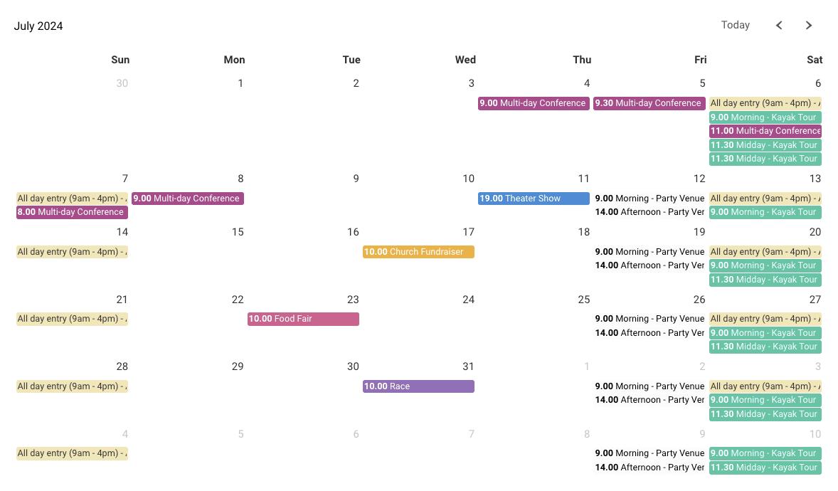 WordPress Calendar Plugin FooEvents