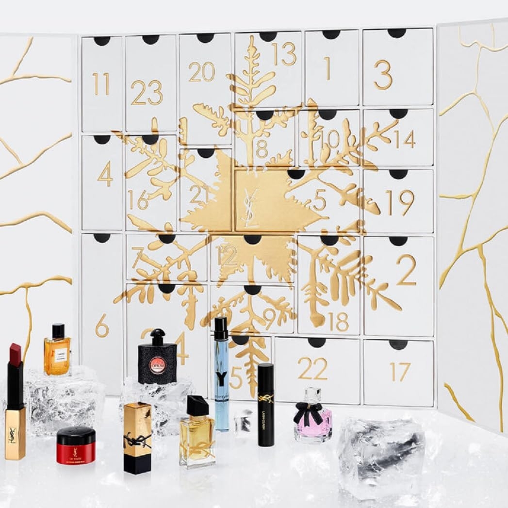 YVES SAINT LAURENT Calendrier De L Avent 2023 Pour Femme Valeur Marchandise 750 Beaut Cosm tique Calendrier De L Avent 24 Cadeaux Soins Calendrier De No l Femme Calendrier De L Avent Femme Amazon fr 