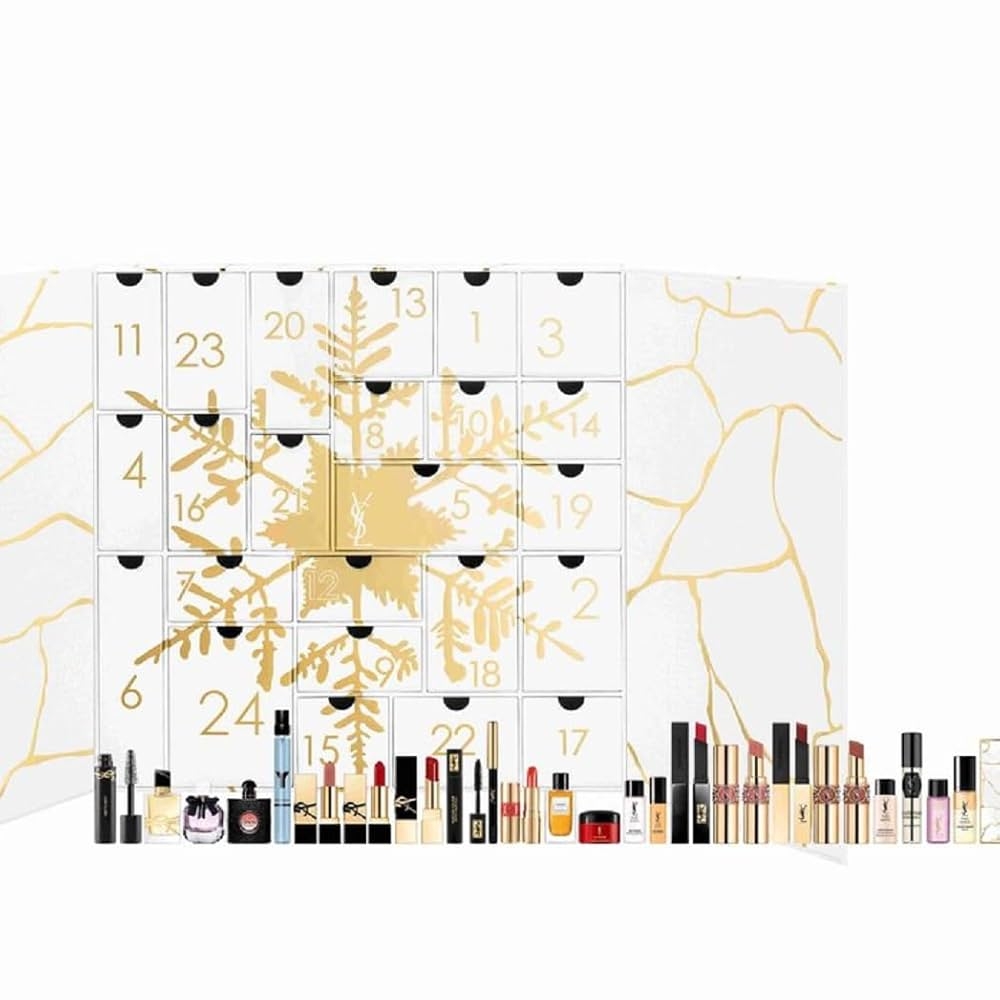 YVES SAINT LAURENT Calendrier De L Avent 2023 Pour Femme Valeur Marchandise 750 Beaut Cosm tique Calendrier De L Avent 24 Cadeaux Soins Calendrier De No l Femme Calendrier De L Avent Femme Amazon fr 